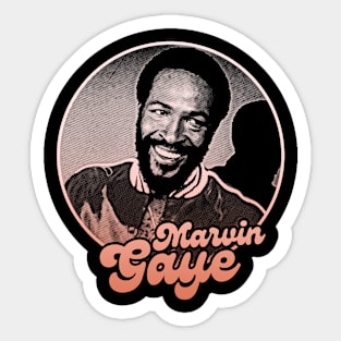 Marvin Gaye // Gradients Drawing Artwork Sticker